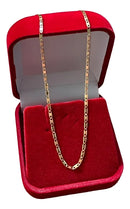 Corrente Colar Piastrine Em Ouro 18k 45cm 2mm
