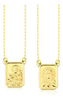 Escapulário Ouro 18k Cartier Unissex Medalha Média 65cm